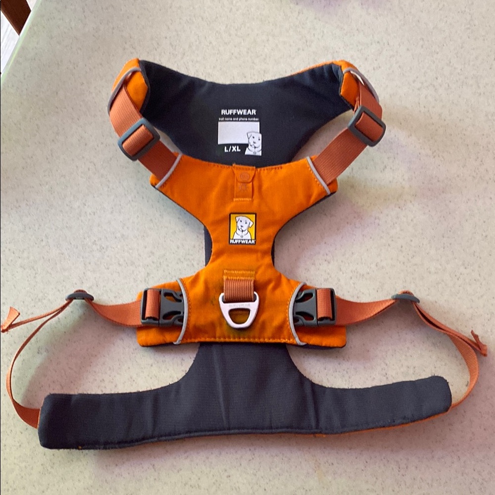 Ruffwear Orange Dog Harness in L/XL
